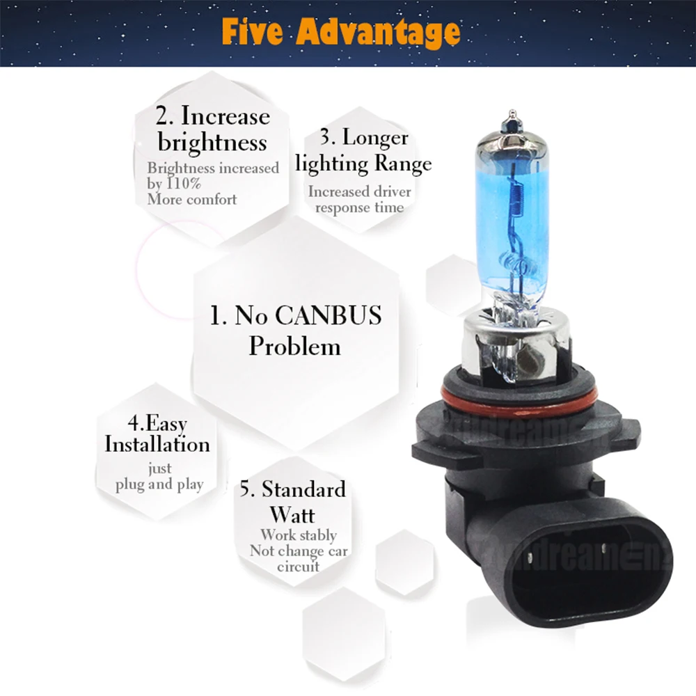 2 Pieces Car Front Fog Light Assembly + H10 9005 Halogen Bulb Warm White For Jeep Grand Cherokee 2005 2006 2007 2008 2009 2010 view 6