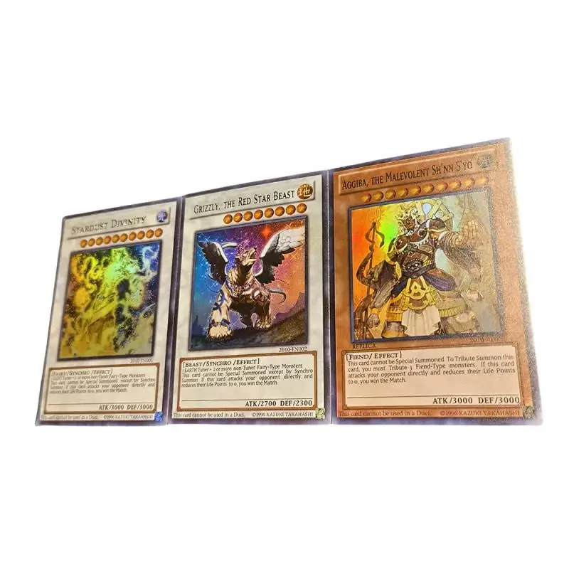 Anime Yu-Gi-Oh DIY ACG Slifer the Sky Dragon Obelisk the Tormentor The Winged Dragon of Ra Collectible Cards toys for Gifts