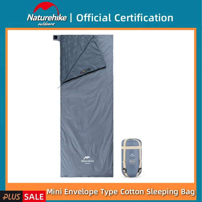 Naturehike LW180 Ultra Light Mini Envelope Cotton Sleeping Bag Splicable Outdoor Portable Camping Travel Waterproof Sleeping Bag