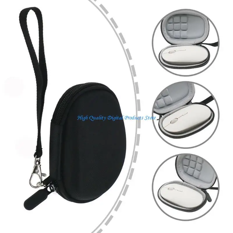 حالة الماوس المحمولة U2JE للماوس المحمولة 3 حامل سفر حمل حقيبة حقيبة مقاومة للصدمات إيفا مواد حقيبة صدمية
