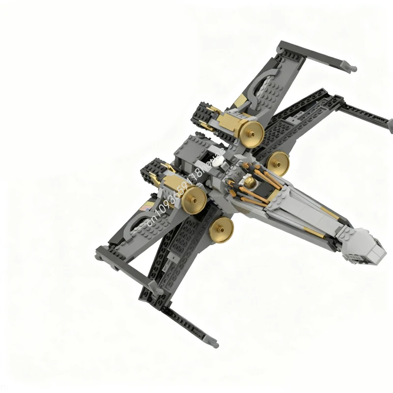 

925 шт. MOC U5A X крыло звездная боевая модель строительные блоки кирпич идея день рождения образование ремесленные игрушки рождественские подарки