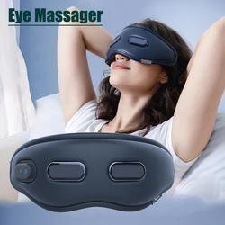 Smart Eye Massager Rechargeable Heated Eye Massage Instrument Massage Eyes Device Vibratable Reduce Eye Strain Improve Sleep