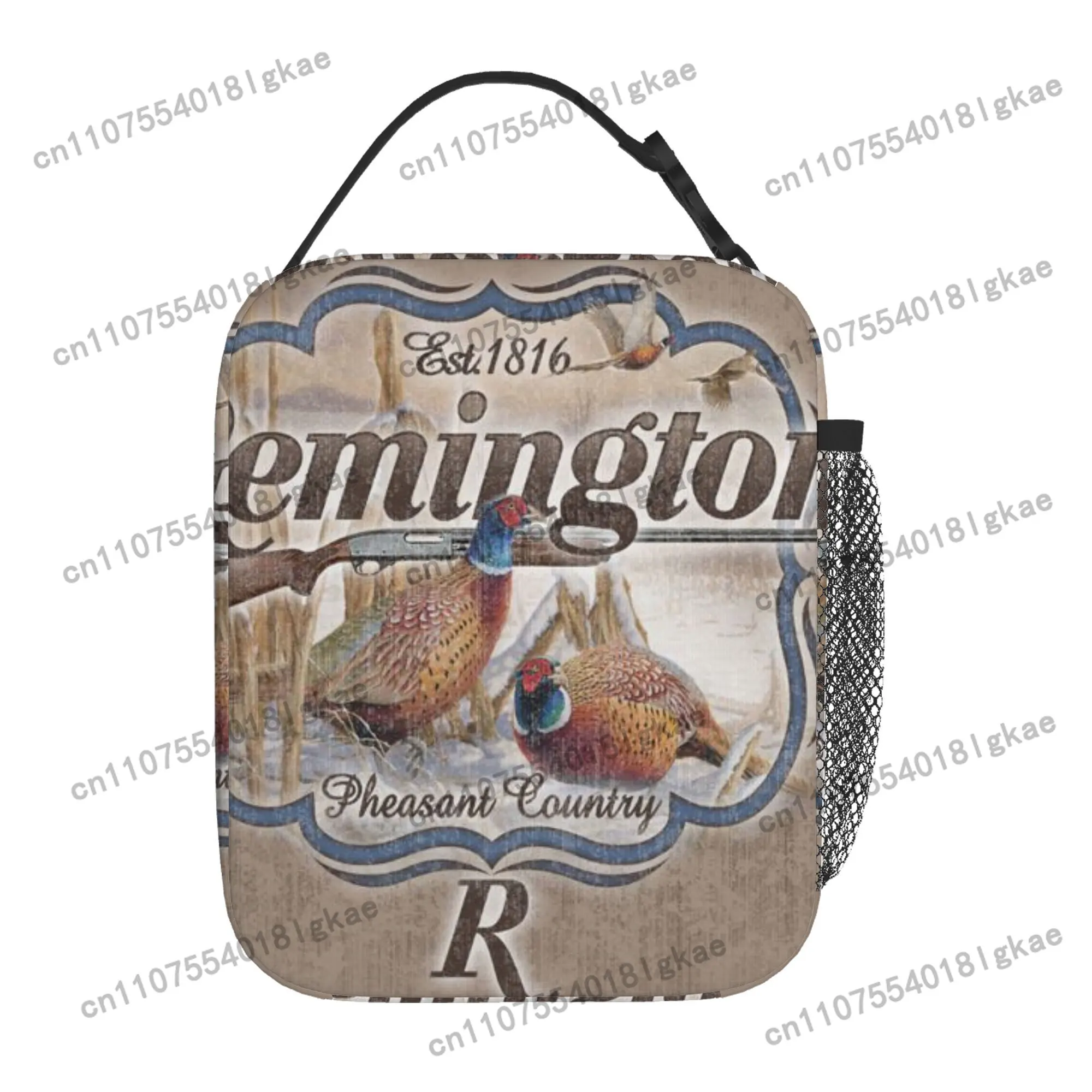 1pc Vintage Pheasant Hunting Tradition Established 1816 Thermal Insulated Bag - Est.1816 Pheasant Country Design, Reusable Non-F