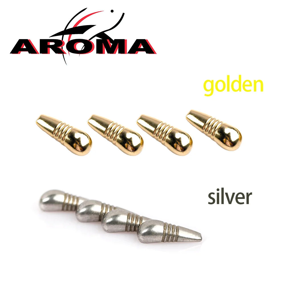 AROMA 10PCS Heavy Tungsten Nymph Body Jig Back Bead Fast Sinking Jig Nymph Fly Tying / Knitting Material Size XS S M L