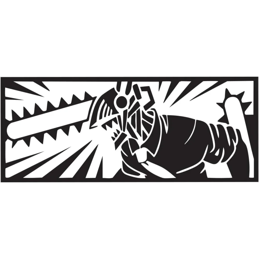 Chainsaw Man Anime Makima Black Vinyl Decal Sticker Art Decor for Room, Car, Laptop, Computer, Desk