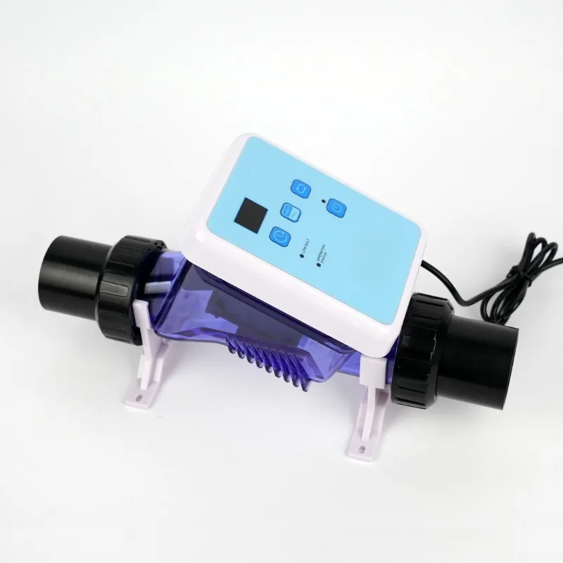 Smart Salt Chlorine Generator For Swimming Pool With Timer Self Cleaning Function Pool Water Electrolysis Disinfection Equipment