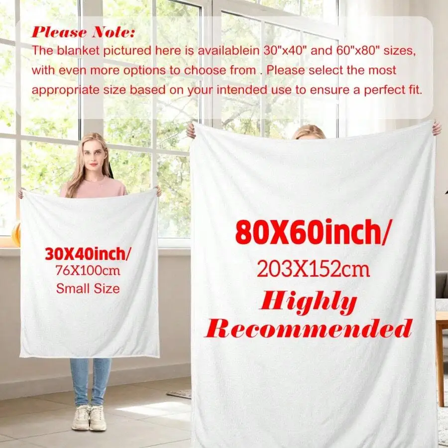 Customize Funny Monkey Collage Flannel Throw Blanket Ultra Soft Warm Comfortable 50x60 Inch Playful Primate Design 280gsm With W