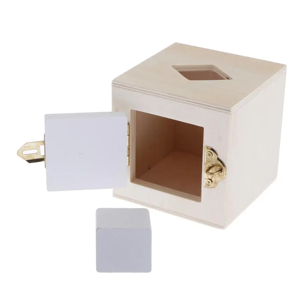 Early Education Montessori Wooden Toys Color Shape Cube Kids Learning Activity Toy for Preschool Development