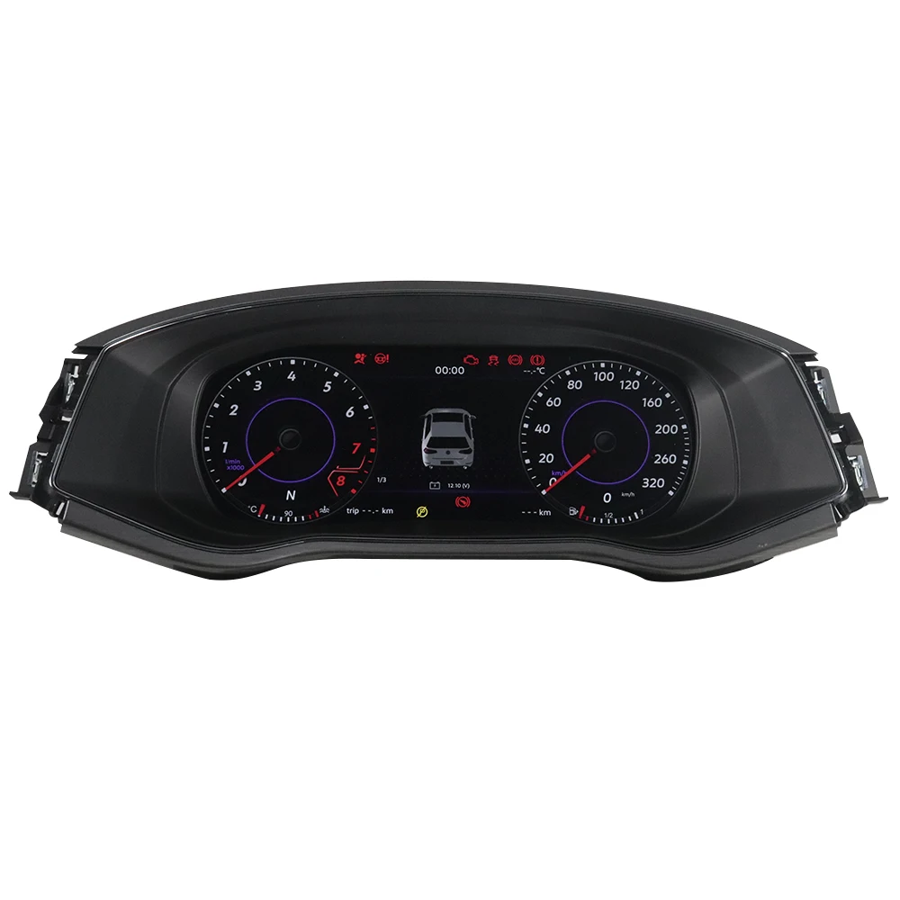 Panel Instrumen Digital 12,3 Inci untuk Passat 2016-2017, Odometer Mobil, Panel Dasbor, Speedometer LCD, Pemutar Multimedia