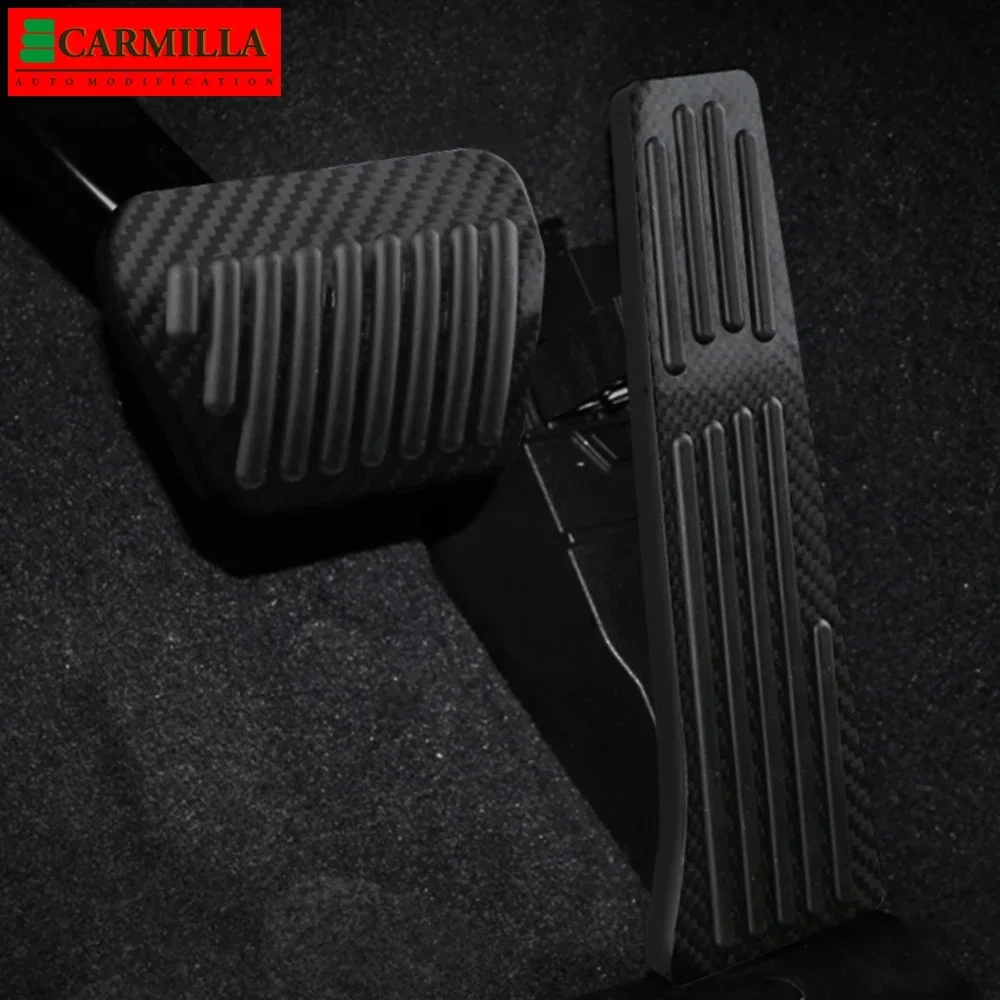 Auto Carbon Fiber Car Fuel Brake Pedals Pedal Cover for BMW X3 E83 F25 G01 F97 2003-2021 X4 F26 2014-2018 Accessories