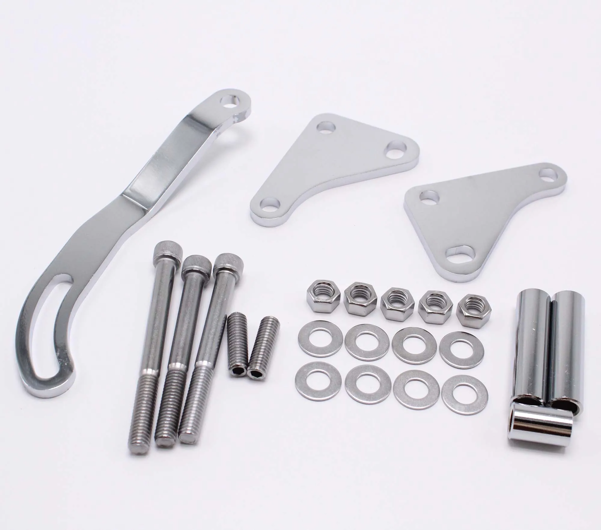 Peiqi مناسبة لـ SB شيفروليه كروم ساجيناو توجيه الطاقة P قوس ومجموعة البكرة SBC 350 400 305 K2000C + K3129 + K8948 VA552