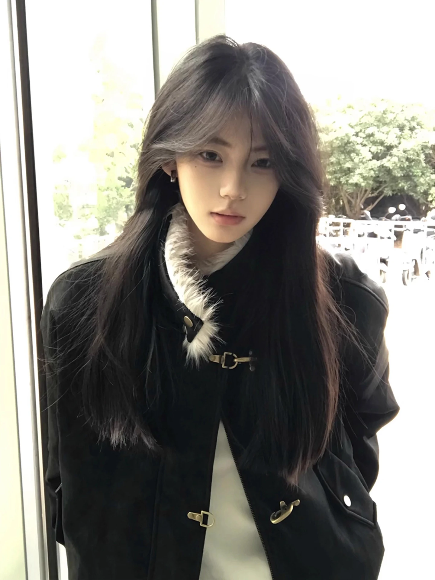 

Men's Thickened PU Leather Cotton Jacket Winter Warm Stand Collar Coat Mountain Eagle Pattern Casual Loose Fit Long Sleeve