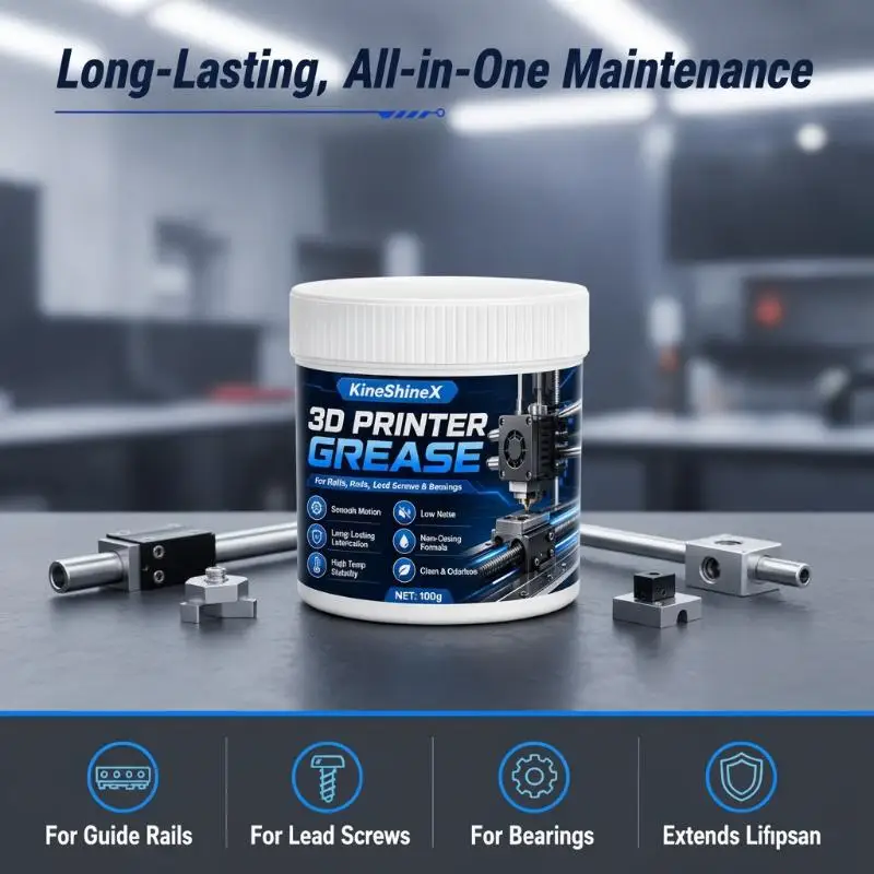3D Printer Lithium Grease, High-Speed Lubricant For Lead Screws & Linear Rails, Reduce Noise Friction Wear, Smooth Print