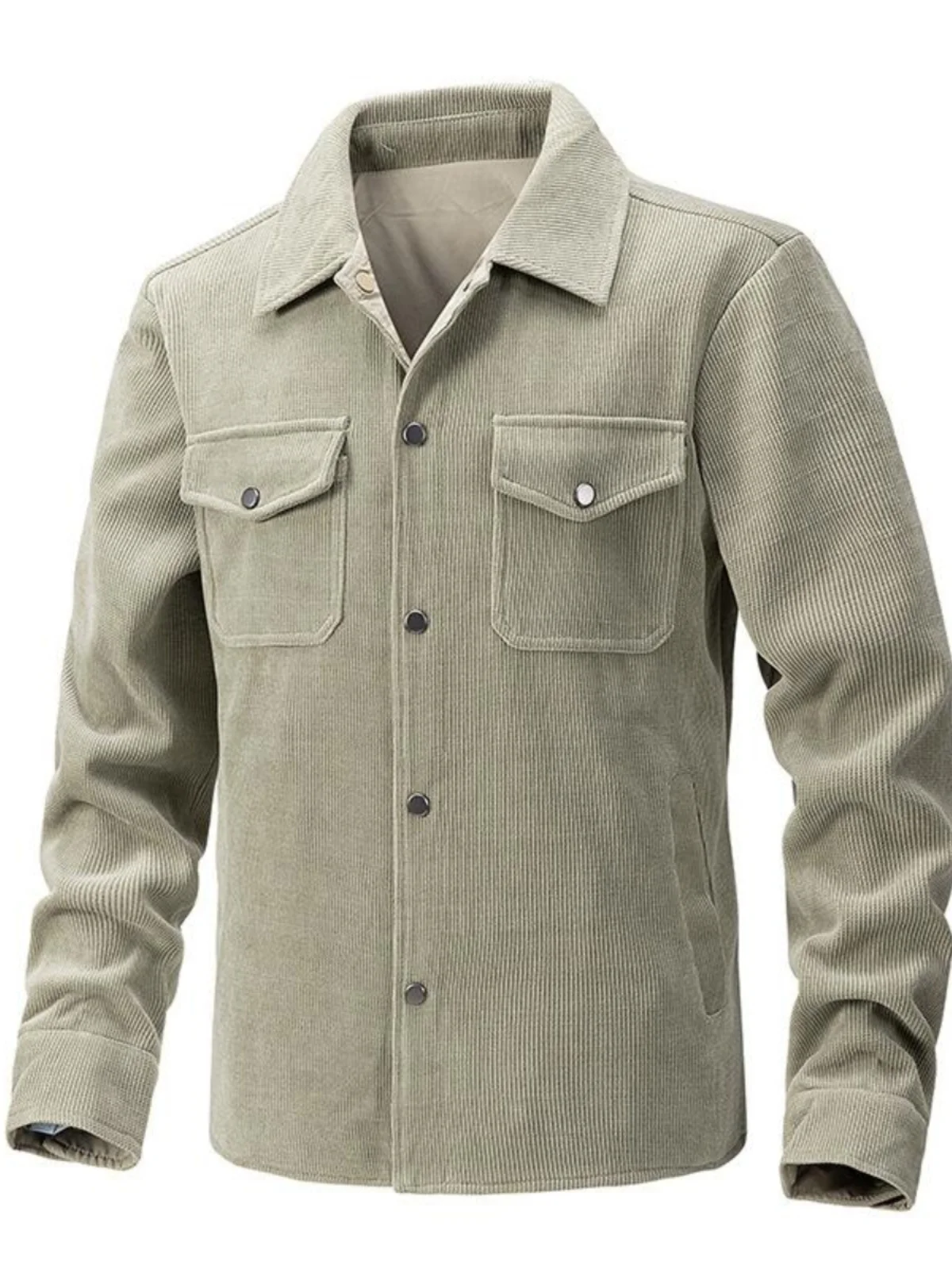 

Двусторонний мужской Busin Casual irt Sle Jaet Stand Fit Faion Urban Long Sve с застежкой на одной пуговице Pure Color