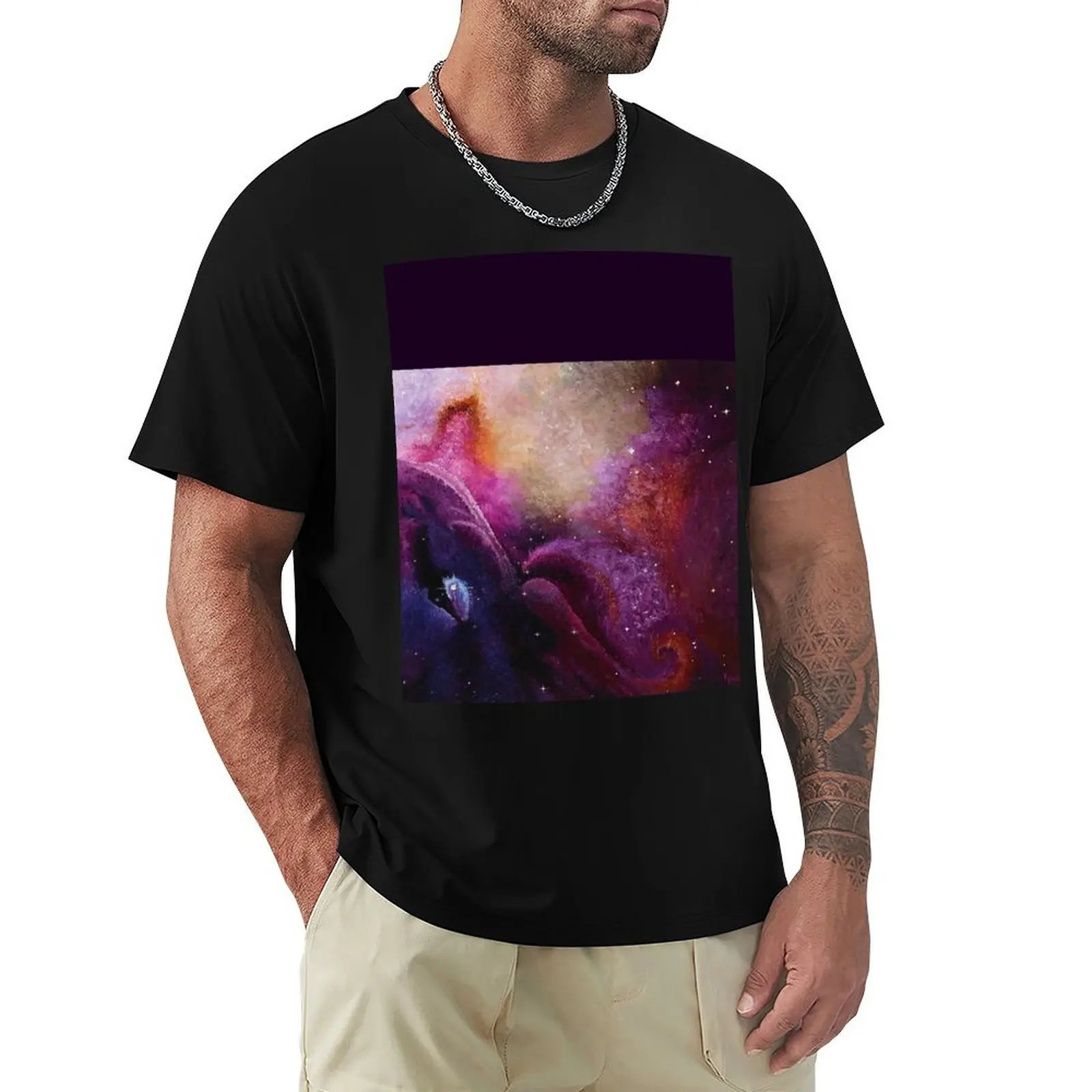 Orion's Nebula T-Shirt Plus Size Gym Sports T-Shirt