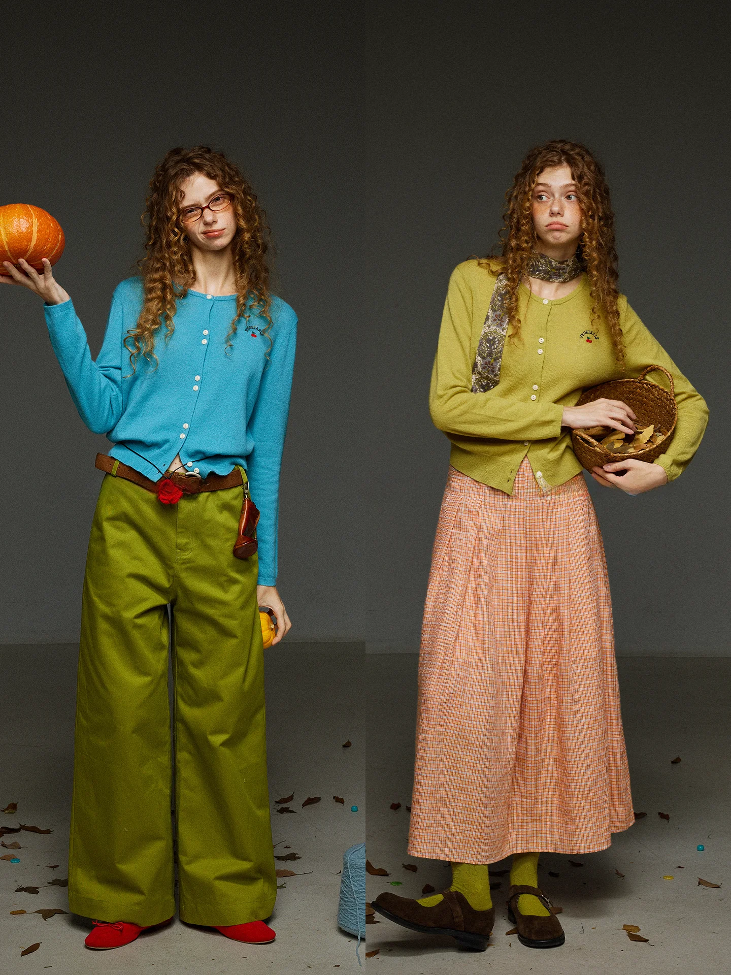 

Женский вязаный кардиган в стиле ретро TNIT, длинный шерстяной свитер с вышивкой вишни, круглый вырез, открытый передний край