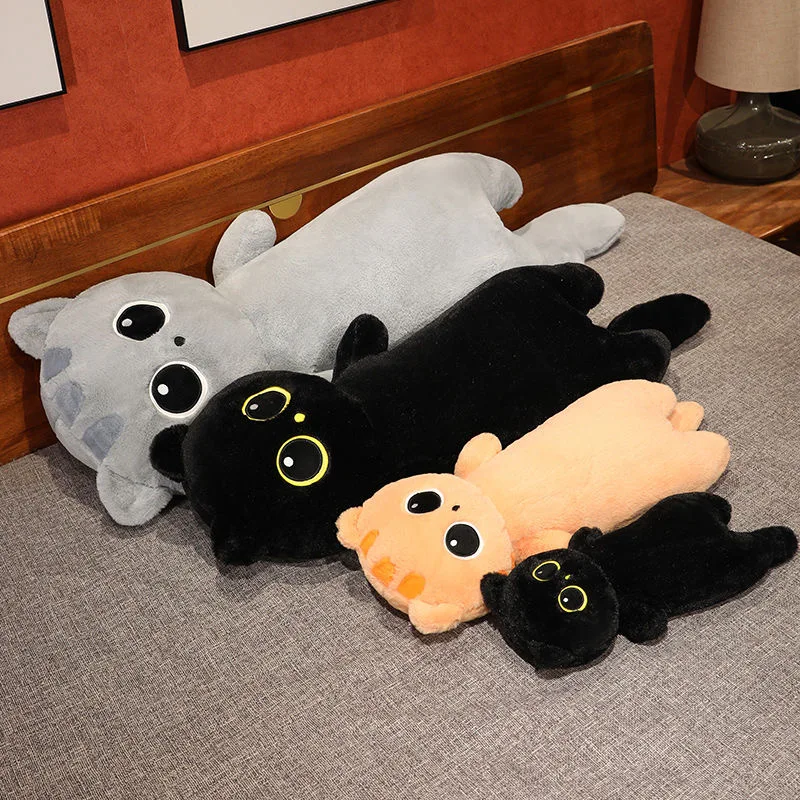 40 ซม.น่ารักนุ่มแมวยาวหมอน Soft Plush ของเล่นสํานักงาน Nap หมอน Sleep หมอนตกแต่งบ้านของขวัญตุ๊กตาเด็กคริสต์มาส