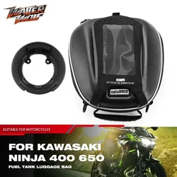 Motorcycle Fuel Tank Bag For KAWASAKI VERSYS-X 300 NINJA 400 650 1000SX ZX 6R 10R 10RR Luggage Phone Navigation Racing Tanklock