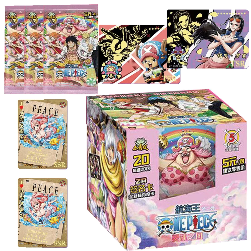 Small Frog Wholesale One Piece Cards Collection for Children Japan Anime High Rare Hot Stamping TSR Cards Hobbies Friends Gifts