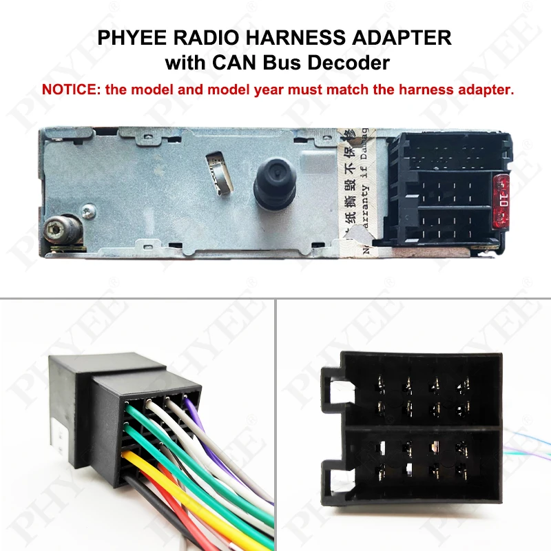 ISO Wiring Harness CAN Bus Decoder, VAN Protocol SWC Retention 16Pin Android Loom Adapter, for Peugeot 206 307 Citroen Xsara