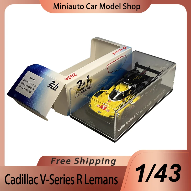 

New In Stock Spark 1:43 Cadillac V-Series R Lmdh Car Model 2024 24h Lemans Cadillac Racing Car No3 Car Model Toys Kids Gift