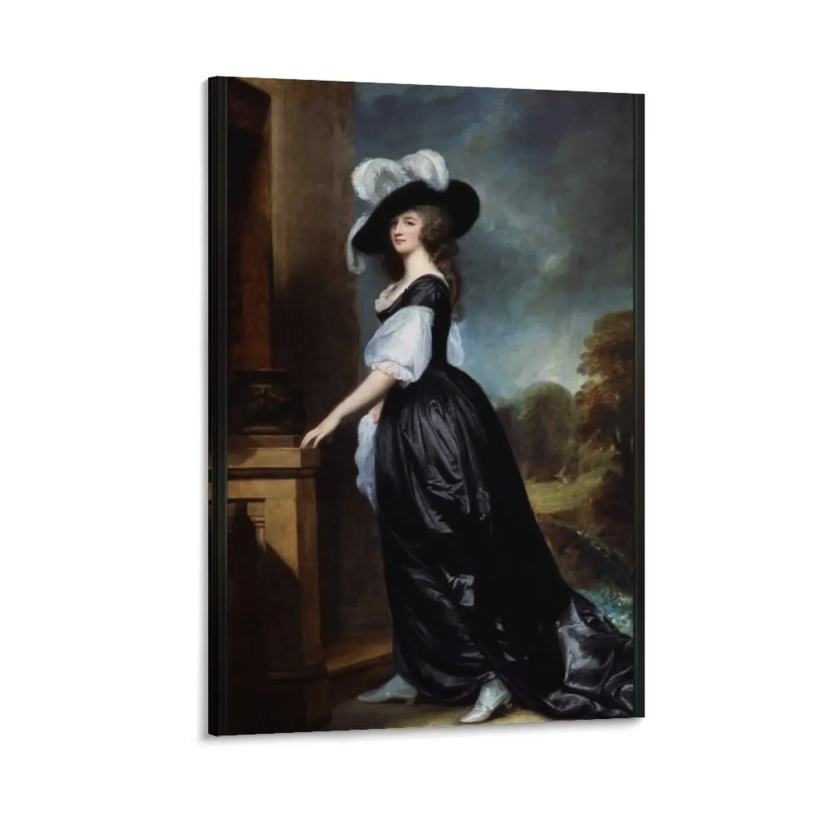 

Charlotte, Lady Milnes by George Romney Classical Art Old Masters Prints Canvas Painting Decor for room