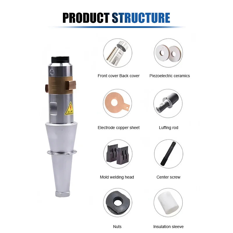 工場直販価格のポータブル超音波トランスデューサー 10MHz 高周波非破壊検査および評価用