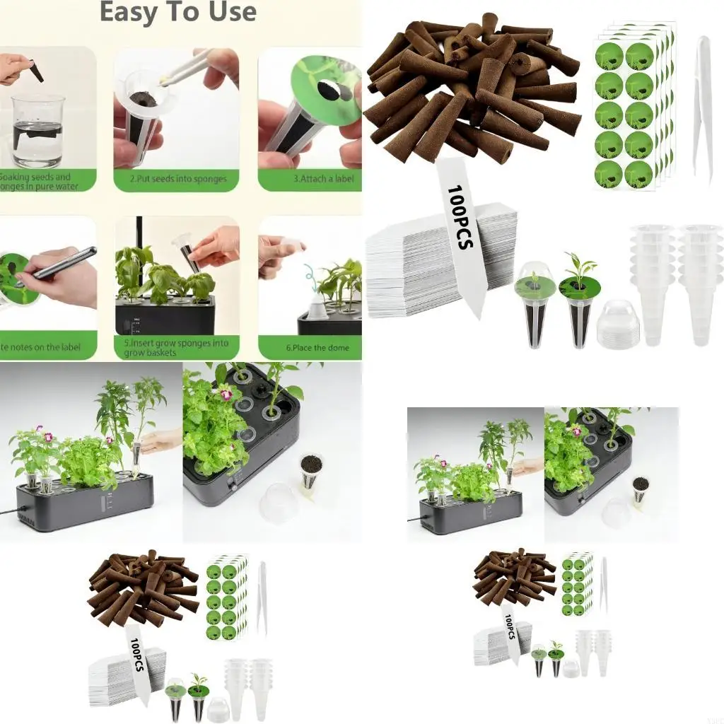 Hydroponic Seedling Planter Pots Reusables Seedling Baskets Transparents Root View Cups Succulents Growing X3UC