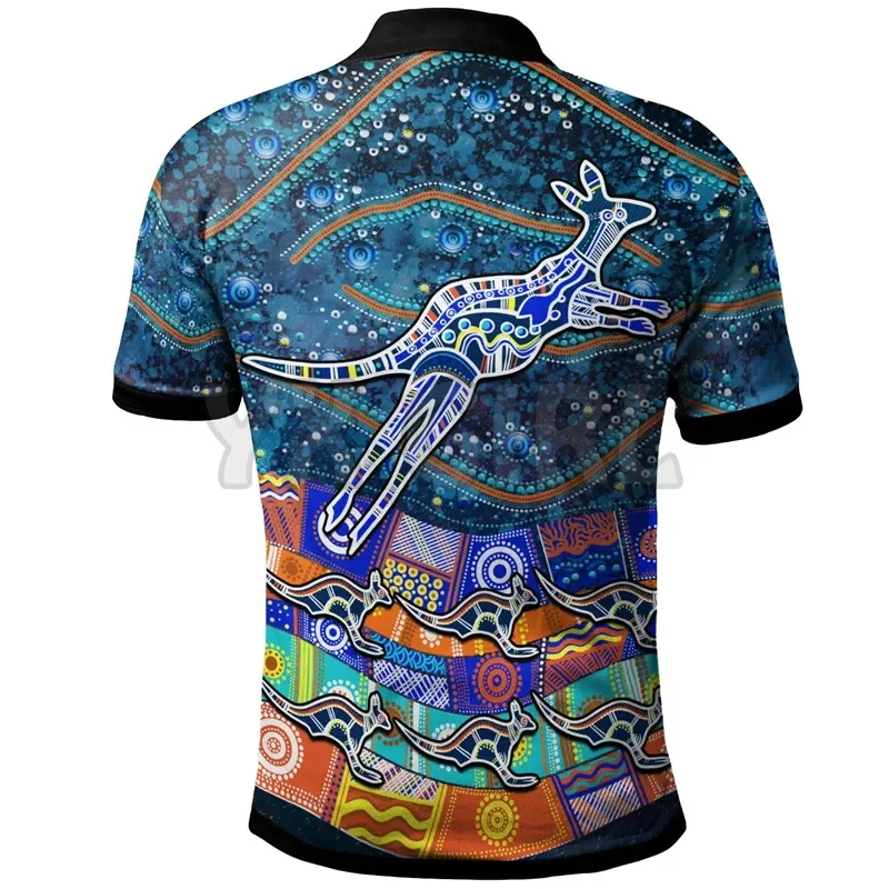 2024 Summer shirts women for men The Life Of Aboriginal polo shirts 3D printed Short sleeve t shirts Tops camisas