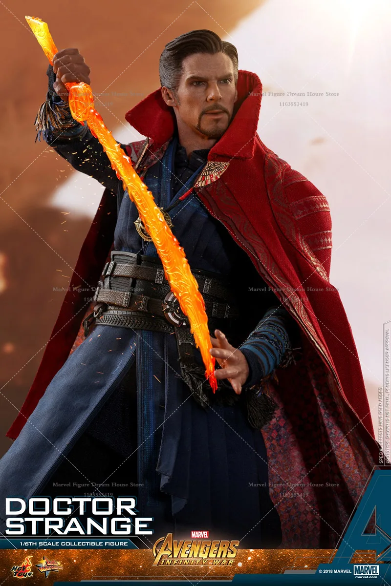 HOTTOYS MMS484 1/6 skala Marvel Avengers Doctor Strange White Magic Deity ustawienie 12-calowy pełny zestaw figurek akcji żołnierz