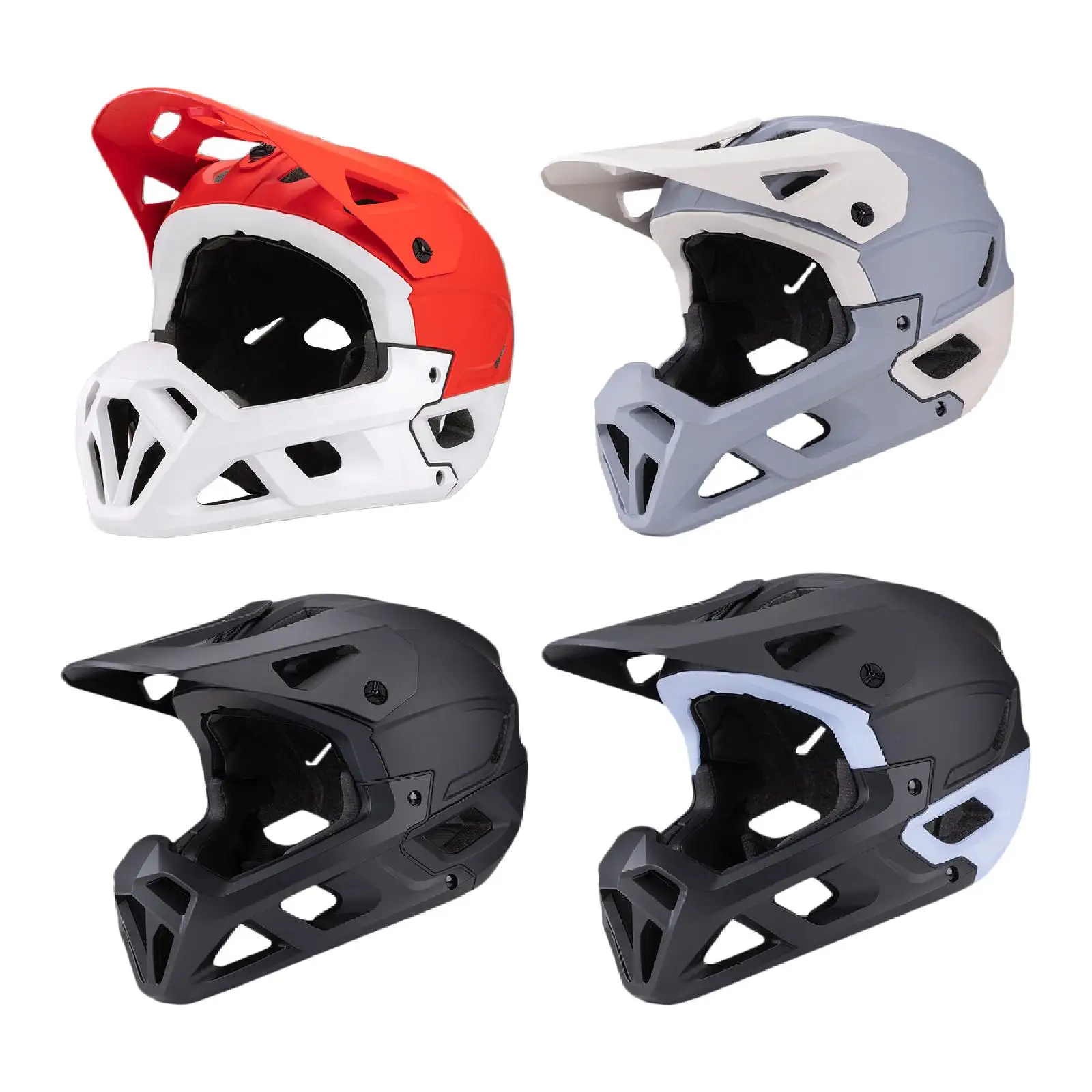 

Full Face Bicycle Helmet with Sun Protection Brim Ideal for Commuting And Skateboarding for All Users