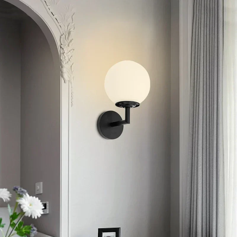 Nordic Modern PVC Ball LED Wall Lamp Bedroom beside Lighting Bathroom Mirror Stair Light Wandlamp Wall Lighting Fixtures