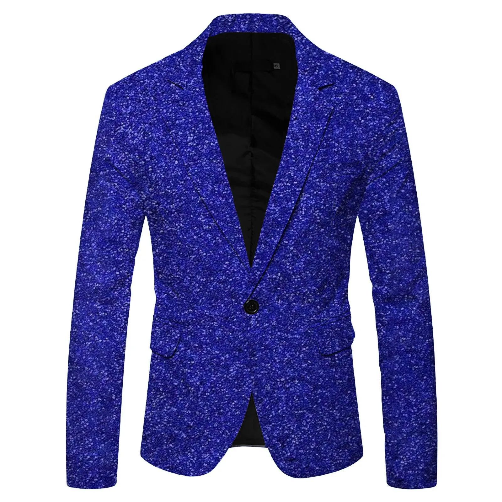 Colorful Sequin Men's Suit Shiny Long Sleeve Singel Button Slim Blazer Jackets Luxury Party Club Formal Wedding Performance Suit