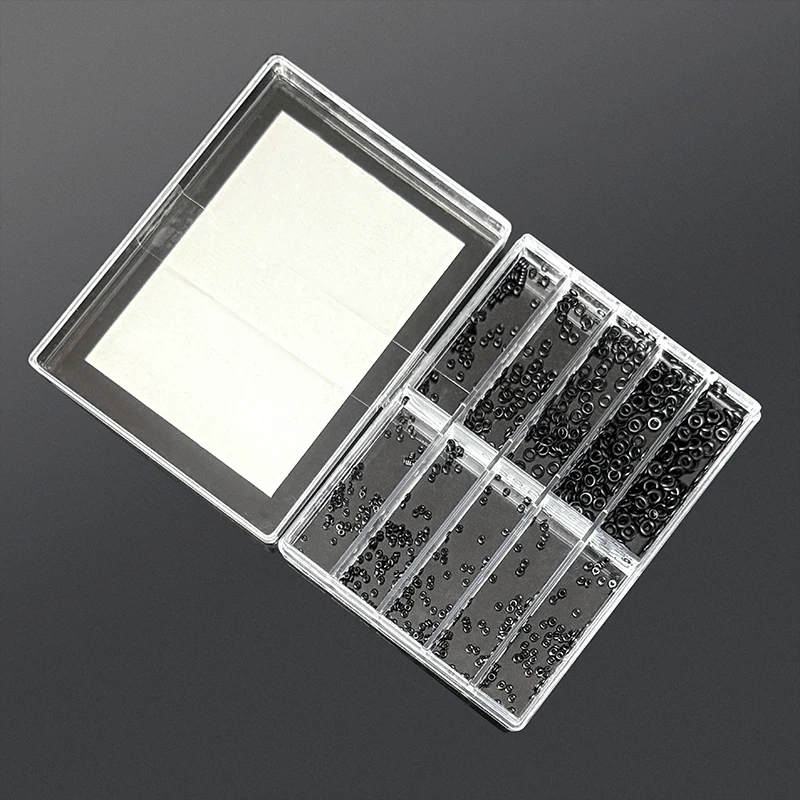 New Mini Rubber Waterproof O-Ring Kit 500pcs Boxed, Precision Watch Crown Seals for Repair Tools & Supplies