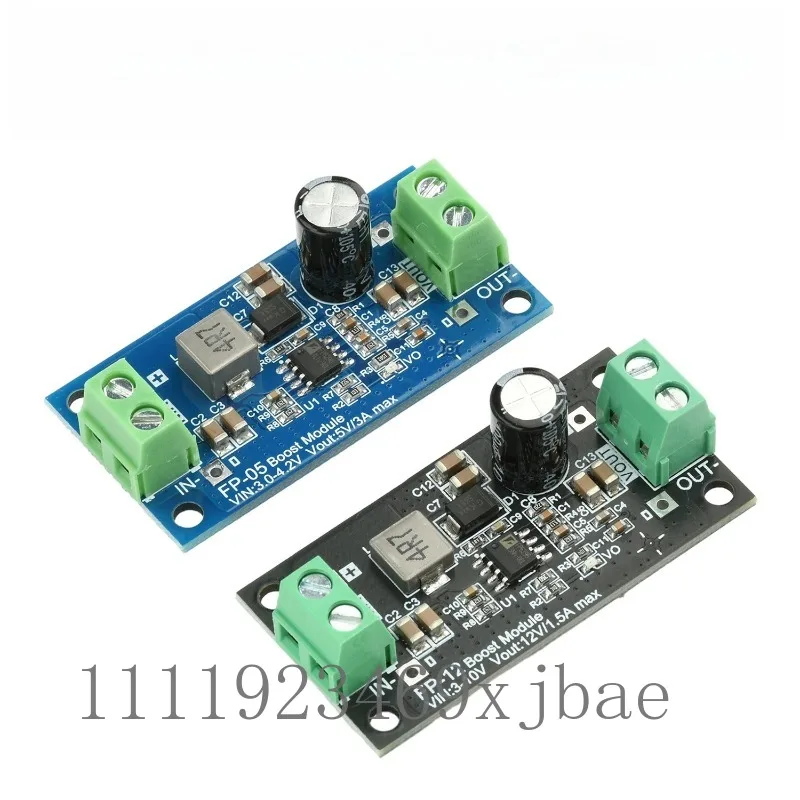 DC-DC High Power Boost Regulator Module 20W Step-Up Power Board, 3.3V/5V Input to 5V/12V Adjustable Output