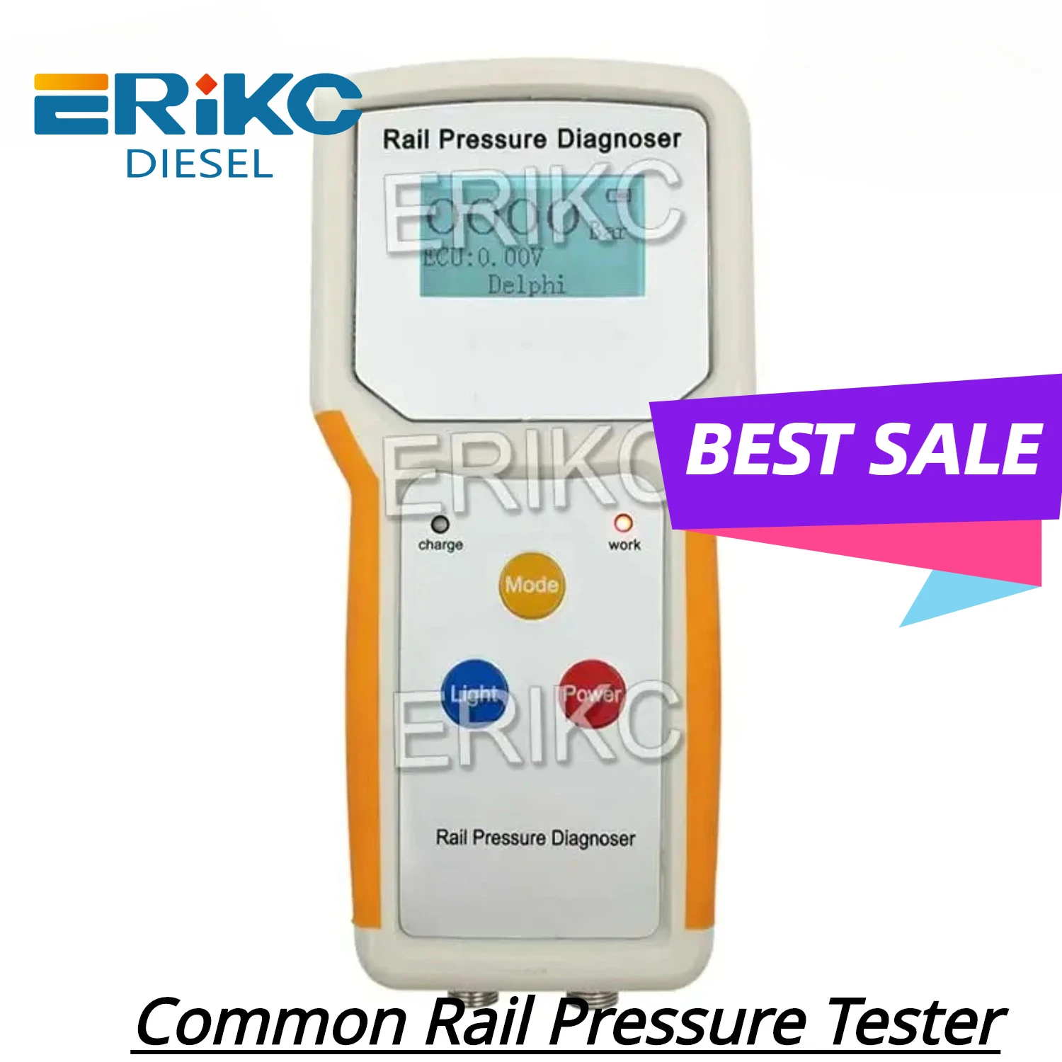 ERIKC Digital Common Rail Pressure Tester E1024141 Auto Diagnostic Tool  EUC Voltage for Bosch Denso Delphi Injector RPD100