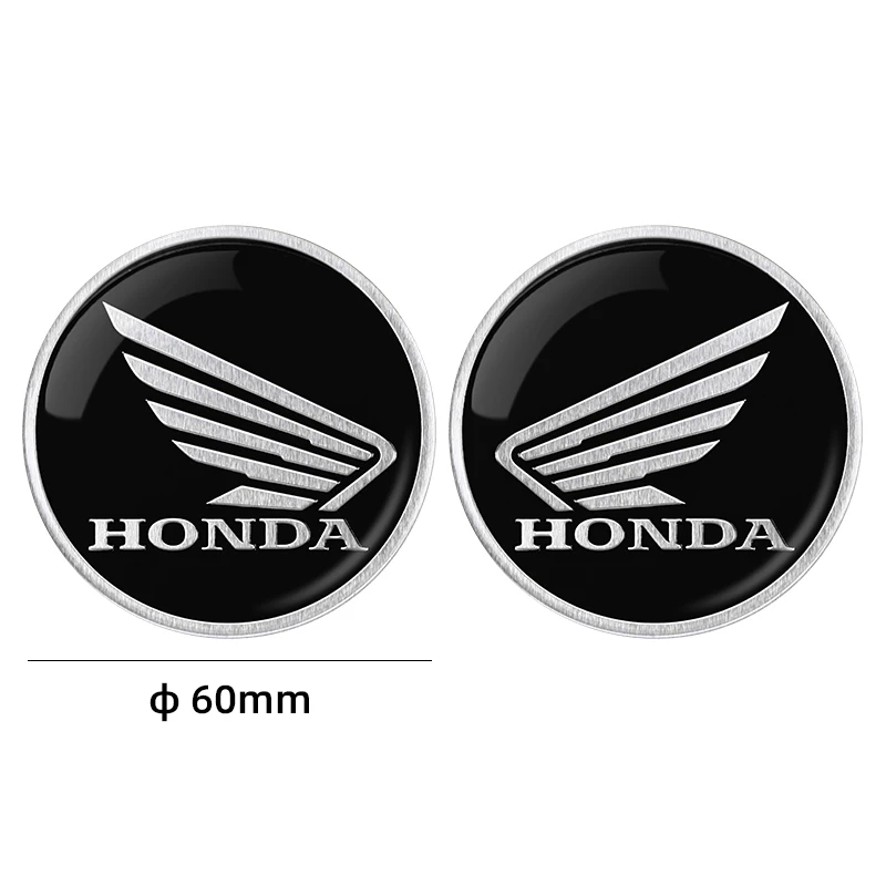 2 قطعة ثلاثية الأبعاد دراجة نارية تعديل سيارة ملصق معدن الألومنيوم ملصق مائي دائري دراجة نارية ملصقات لهوندا CRF CB CR XR CRM CBR 125R