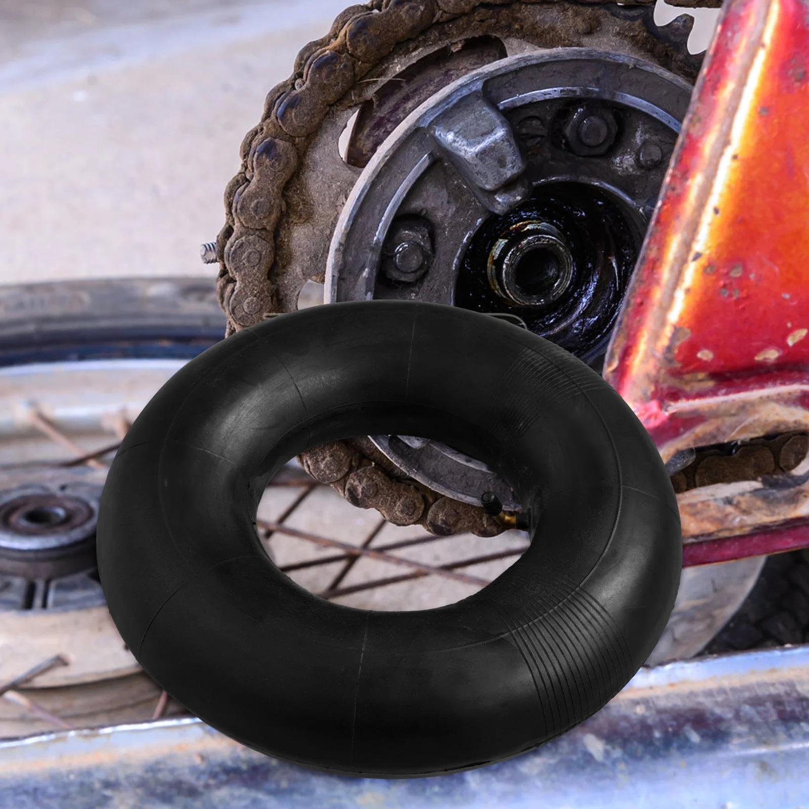 

Electric Vehicle Thickened Inner Tube Heavy-Duty Replacement 15x6.00-6 High Elasticity Shock Absorbent Inner Tire for Lawn Mower