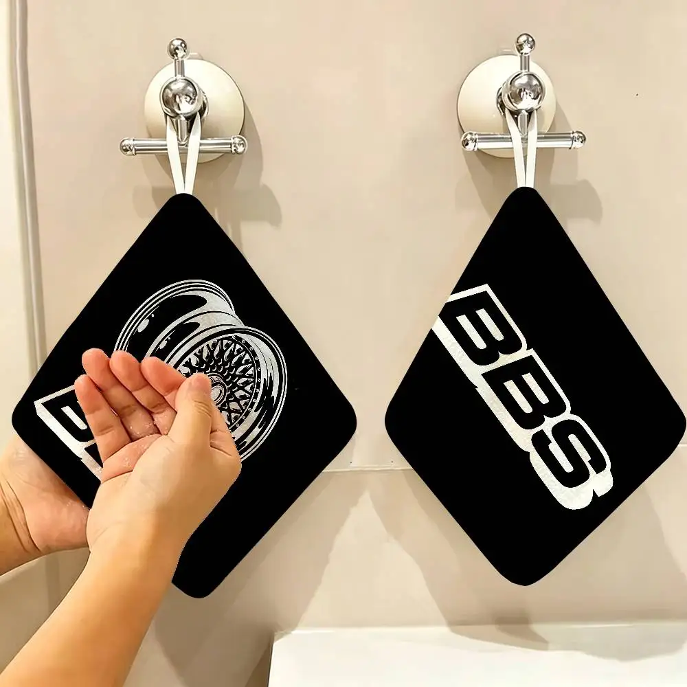 High-performance wheel hub B-B-S Household Hanging Towel, Polyester Cotton Hand Wiping Towel, Sturdy for Bathroom Bedroom
