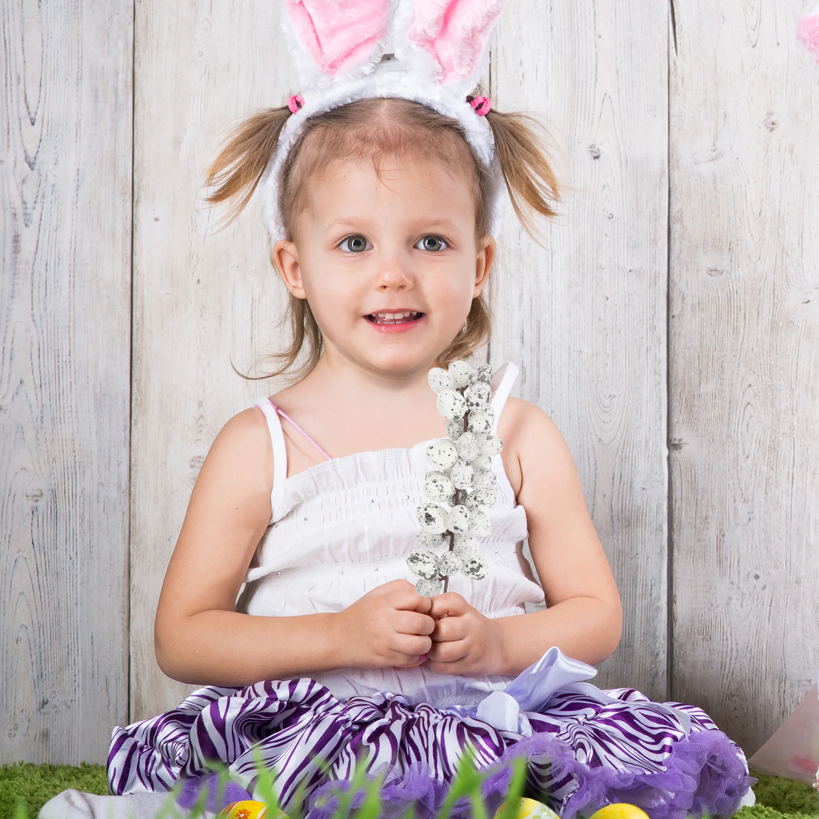 

4Pcs Easter Egg Branch Festival Decor Artificial Foam Decorative Easter Party Supplies Home Ornament Artificial Egg Ornament