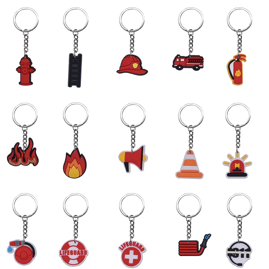 100pcs-pvc-soft-plastic-keychain-fire-brigade-backpack-hanging-buckle-key-chains-diy-gift