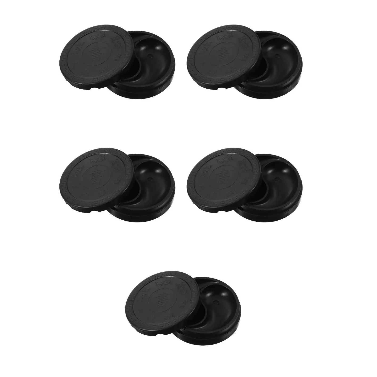 

5pcs Chinese Inkstone Inkslab with Lid Painting Accessories Students Inkslab Sumi Painting Inkslab