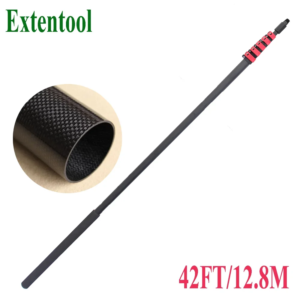 12m 39FT 3K 100% carbon fiber telescopic extension pole for window cleaning