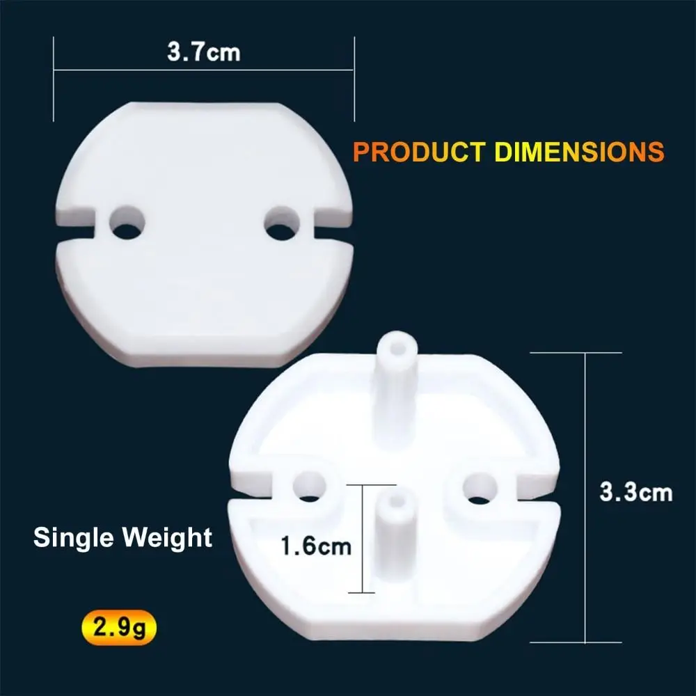 New Plastic Electric Socket Outlet Cover White Two Phase Plug Protection Socket Security Cover Baby Child Safety