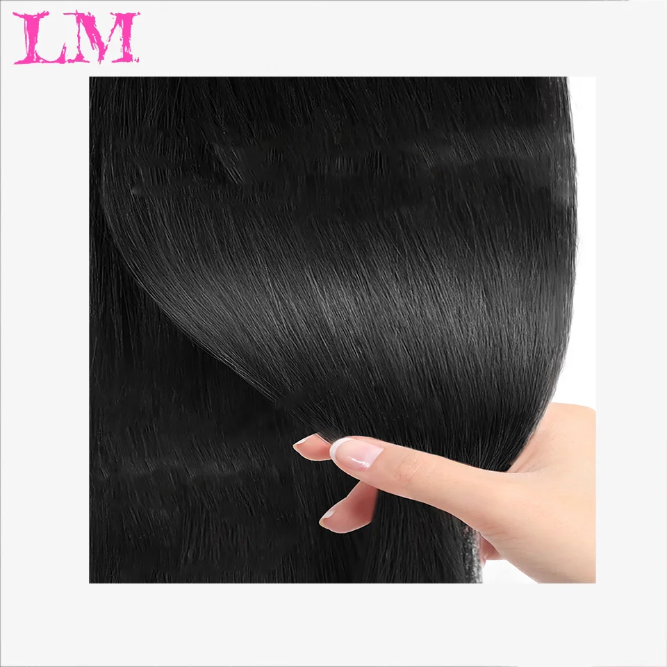 LM Synthetic Bubble Twist Ponytail High Elastic Wig Woman Hair Side Natural Lantern Braid Black Hous tail Hairpiece