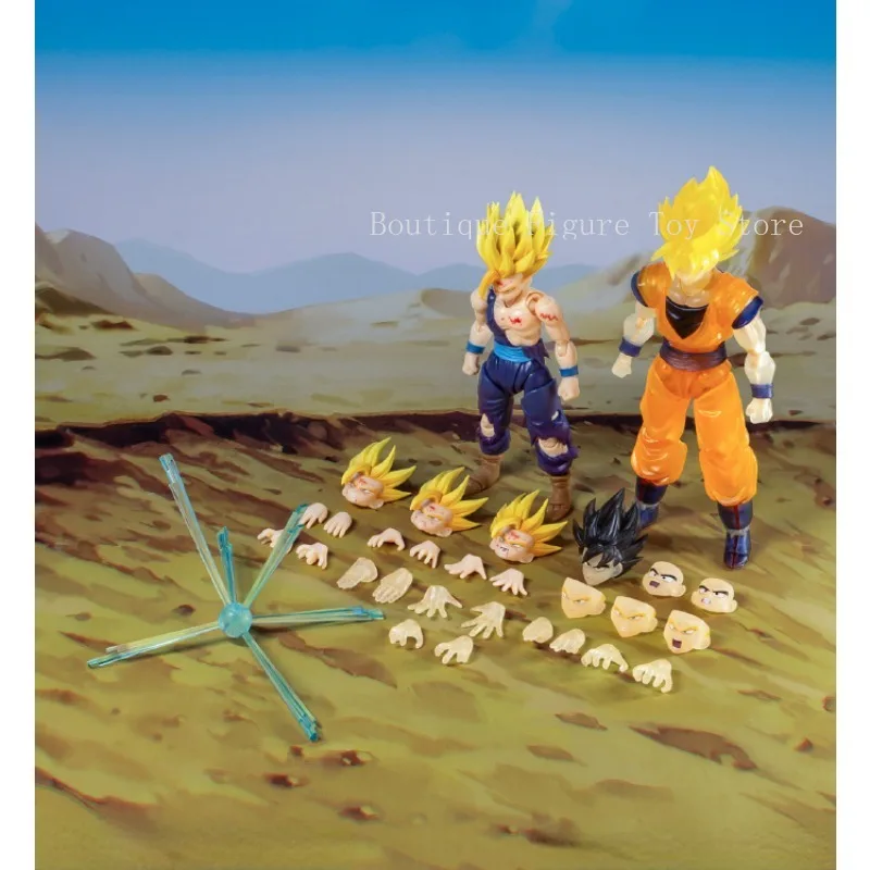 Figurines d'anime Dragon Ball S.H.Figuarts, Père et Fils, Gohan, Goku, Vegeta, Démoniaque, Modèle Cadeau, Loisirs d'action, SHF, En Stock