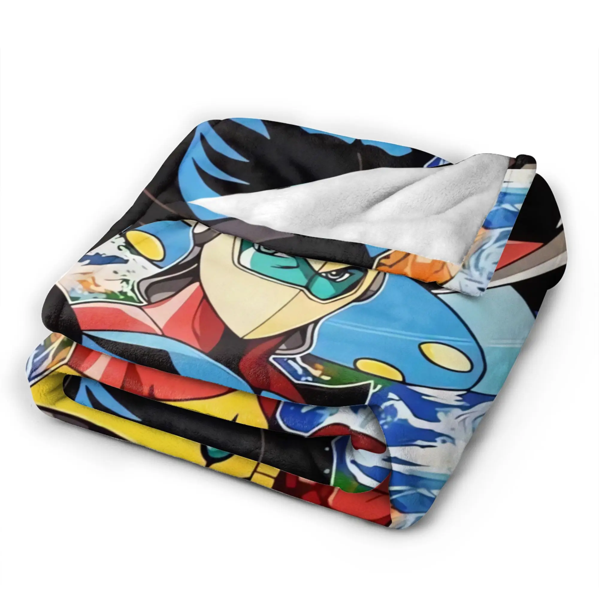 Ufo Robo Grendizer Goldorak Super Soft Blanket  Boy Girl Plush Throw Blanket Funny Couch Chair Flannel Bedspread Sofa Bed Cover