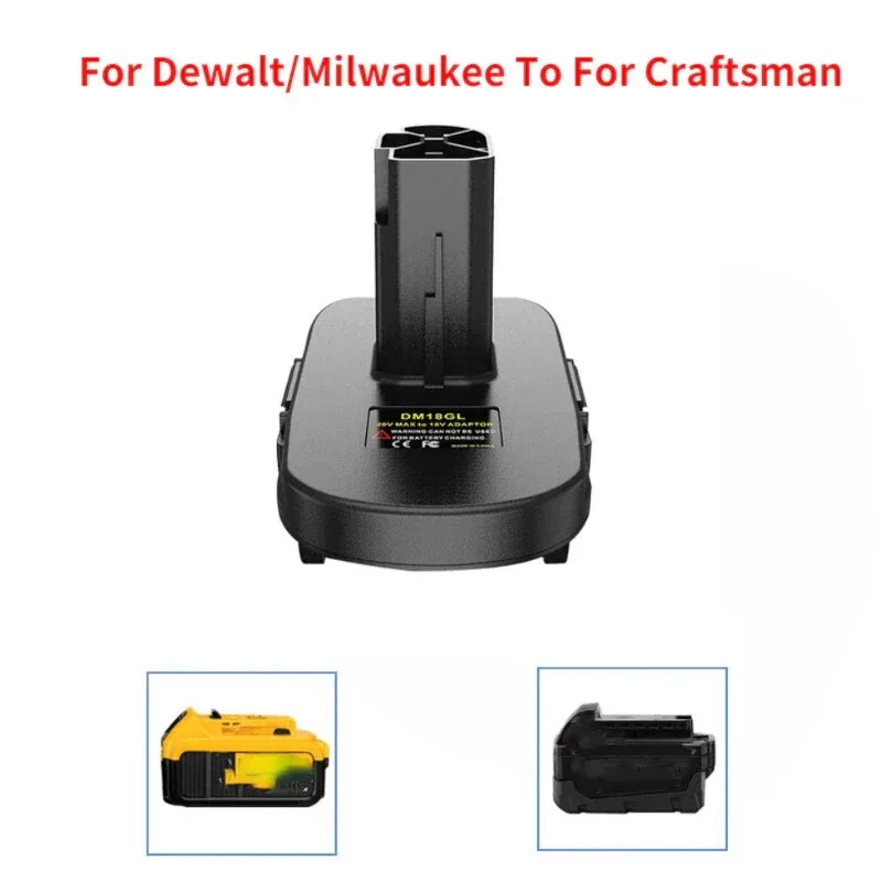 Adaptador de bateria para bateria de lítio dewalt/milwaukee 18v-20v converter para artesão 19.2v bateria de níquel de lítio