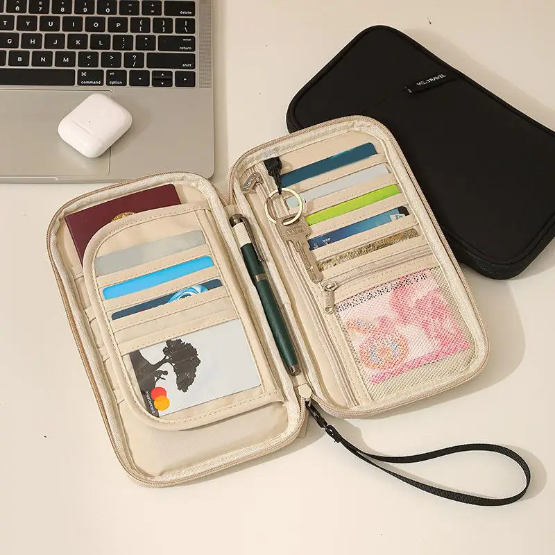 Organisateur d'accessoires de voyage, housse pour documents, porte-cartes, portefeuille de voyage pour la famille, porte-passeport, portefeuille de passeport étanche