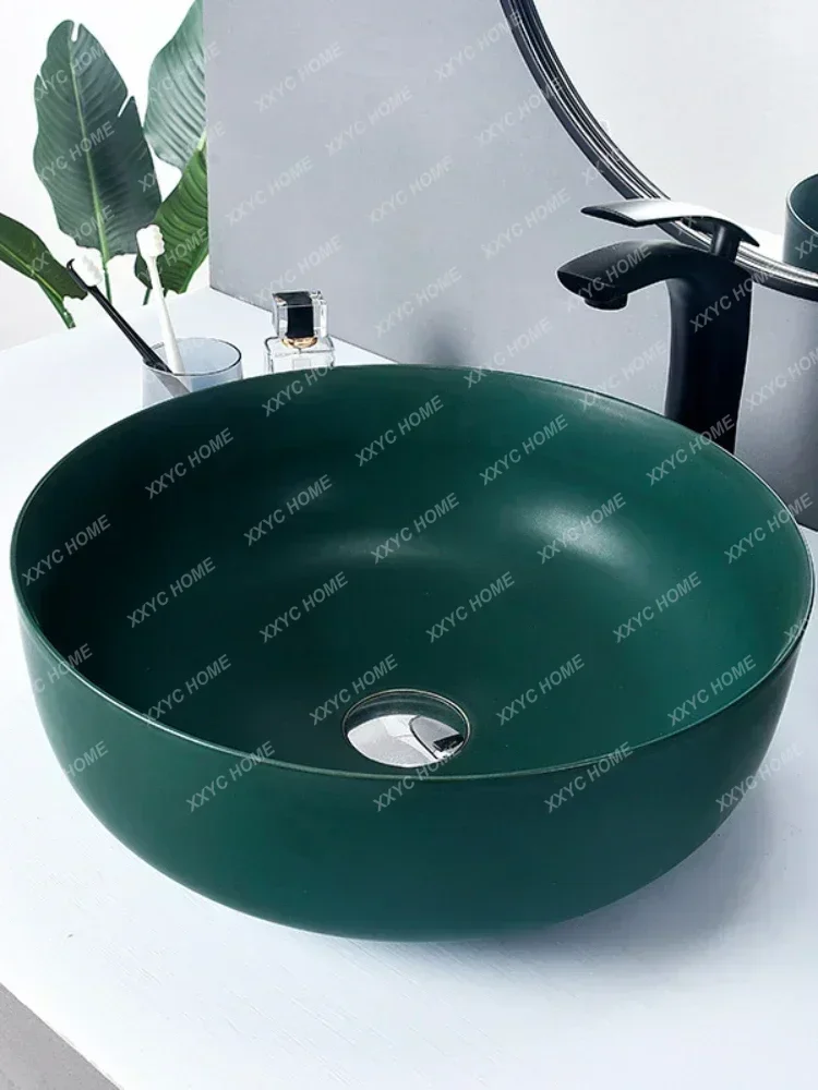 A Affordable Luxury Style Ceramic Table Basin Bathroom Washbasin Balcony Small Size